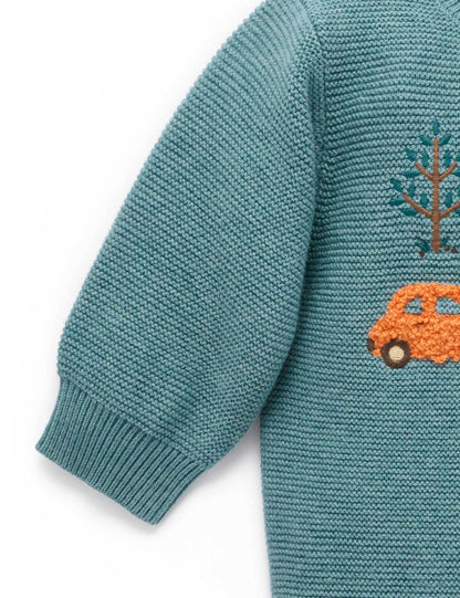 PUREBABY KNIT JUMPER | WOODLANDS CAR
