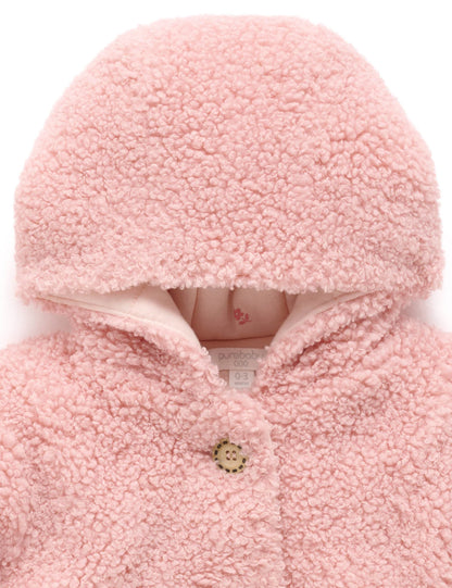 PUREBABY SHEARLING PADDED JACKET | BLUSH PINK
