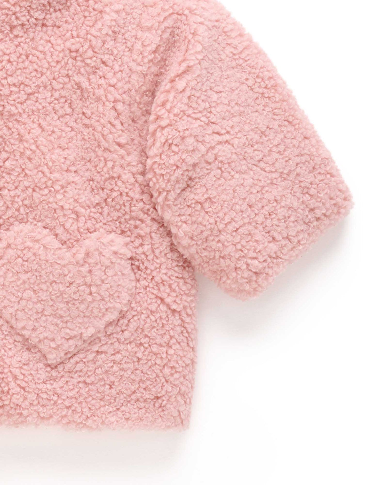 PUREBABY SHEARLING PADDED JACKET | BLUSH PINK