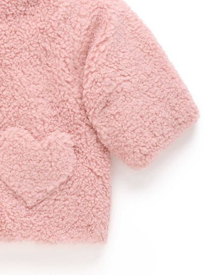 PUREBABY SHEARLING PADDED JACKET | BLUSH PINK