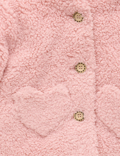 PUREBABY SHEARLING PADDED JACKET | BLUSH PINK