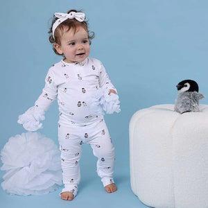 Snuggle Hunny Organic Cotton Growsuit - Penguin