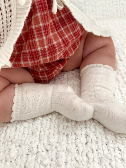 ZIGGY LOU SOCKS | LACE | MILK (Restock)