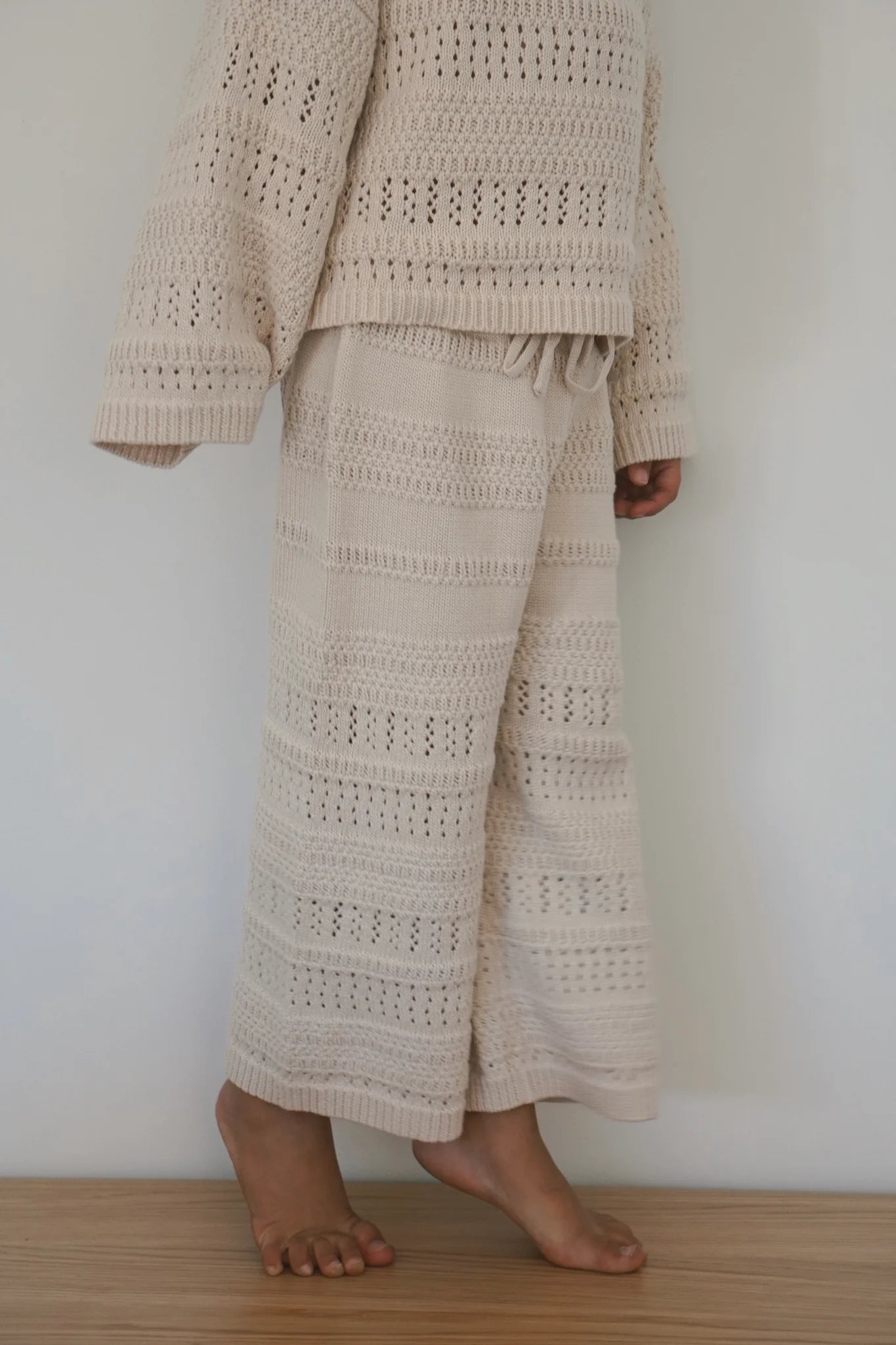 BLOSSOM AND PEAR KNIT SET | VANILLA LATTE