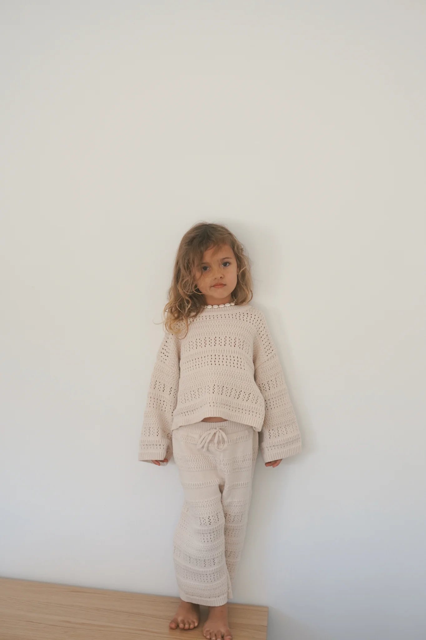 BLOSSOM AND PEAR KNIT SET | VANILLA LATTE