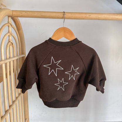 BLOSSOM AND PEAR SWEATER HOLD YOUR HORSES | ESPRESSO