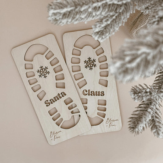 BLOSSOM AND PEAR SANTA CLAUS BOOT STENCIL