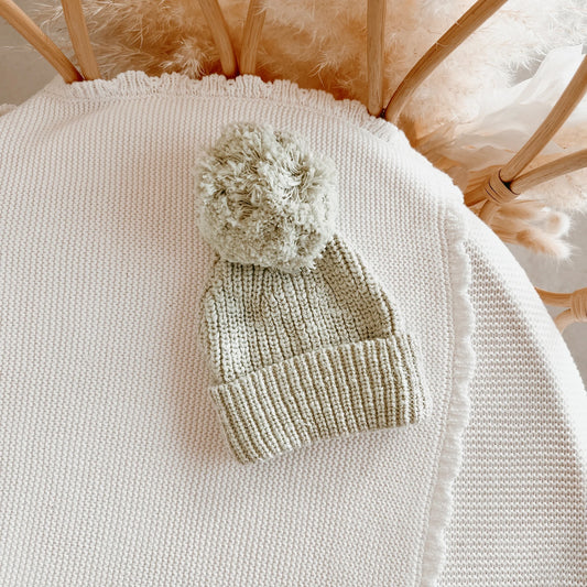 BLOSSOM AND PEAR KNIT BEANIE | PEAR