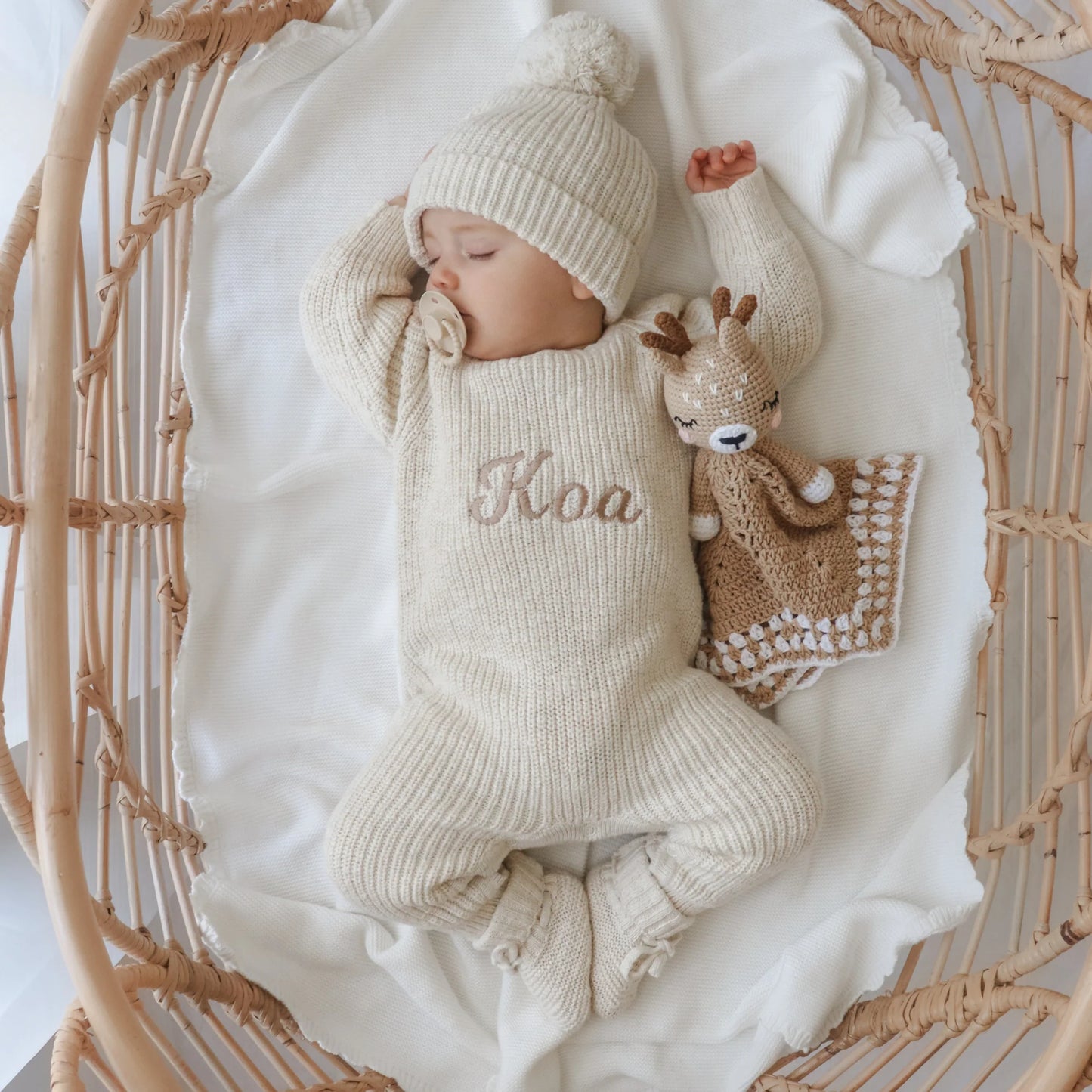 BLOSSOM AND PEAR CLASSIC KNIT ROMPER | FRANKIE HONEY