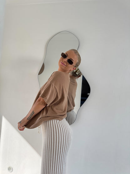 ZIGGY LOU SIGNATURE TEE | MOCHA (WOMEN'S)