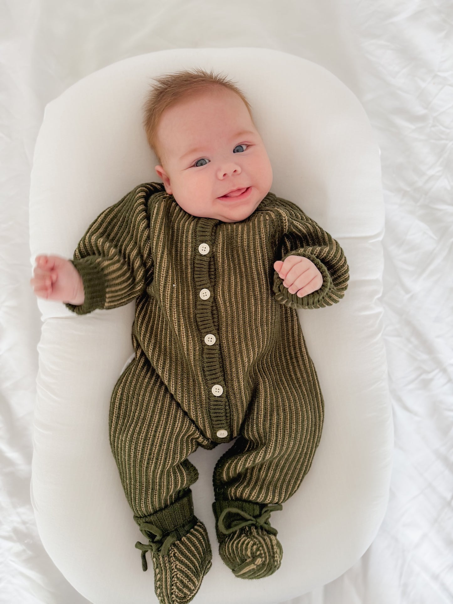 ZIGGY LOU CLASSIC KNIT ROMPER | PESTO