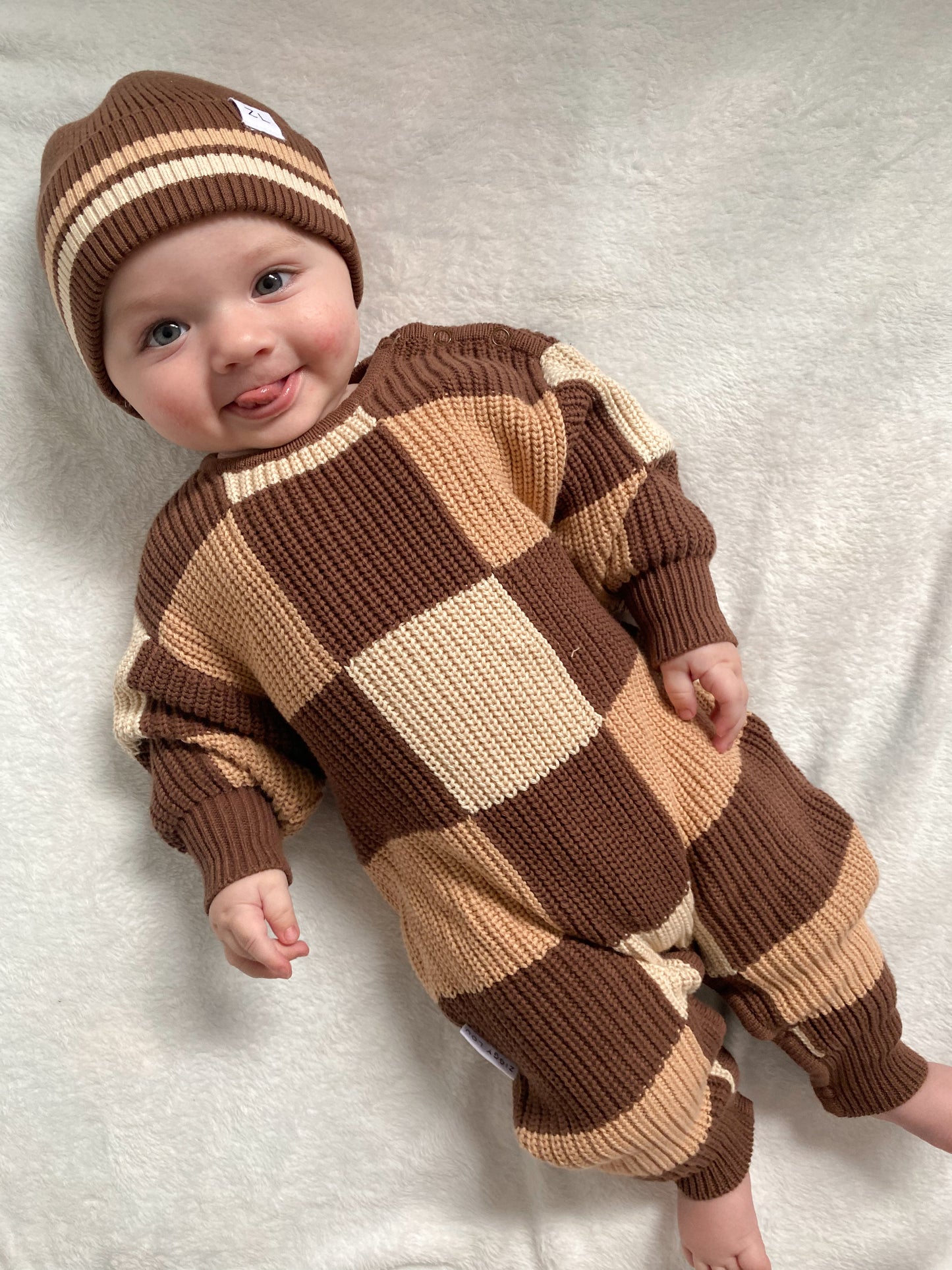 ZIGGY LOU WINTER PLAYSUIT | CHECKS