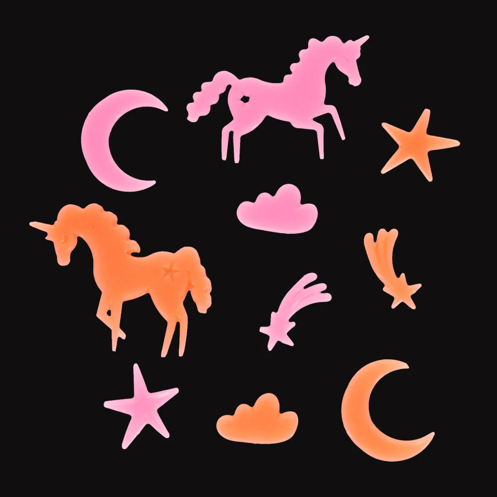 REX LONDON | GLOW IN THE DARK SHAPES | UNICORNS