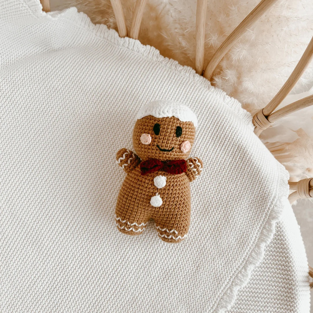 BLOSSOM AND PEAR CROCHET RATTLE | GINGERBREAD