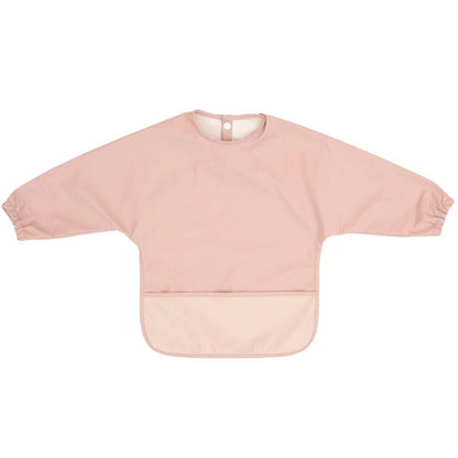 All4Ella Recycled Long Sleeve Bib - Two-Tone Pink