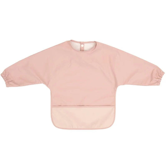 All4Ella Recycled Long Sleeve Bib - Two-Tone Pink