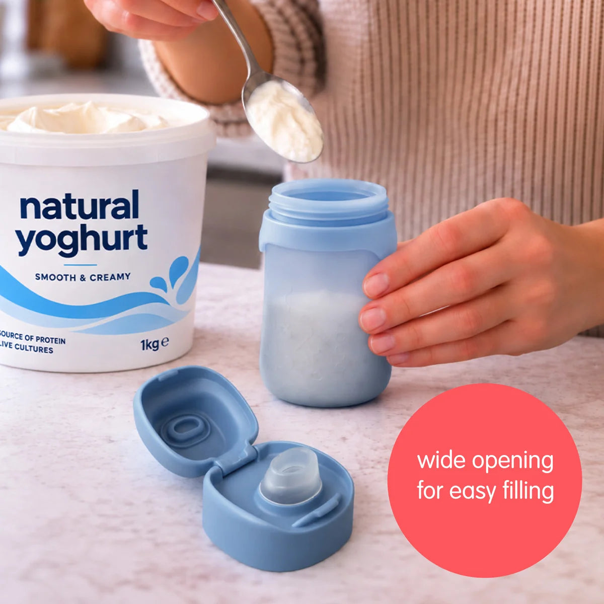 B BOX | REUSABLE YOGHURT POUCH | OCEAN