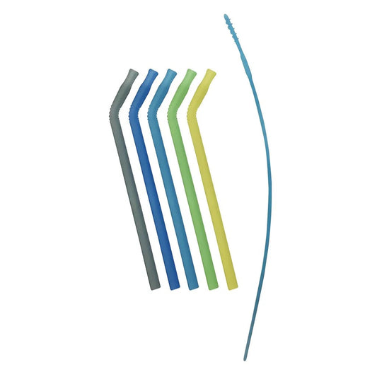 B Box Reusable Silicone Straw Set - Pool Party