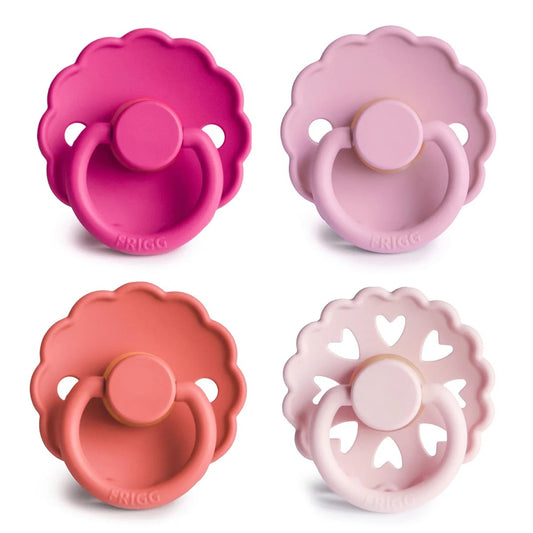 Frigg Multi Pacifier 4 Pack Latex | Rosy Romance