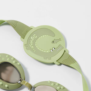 Sunnylife Swim Goggles - Cookie The Croc Khaki