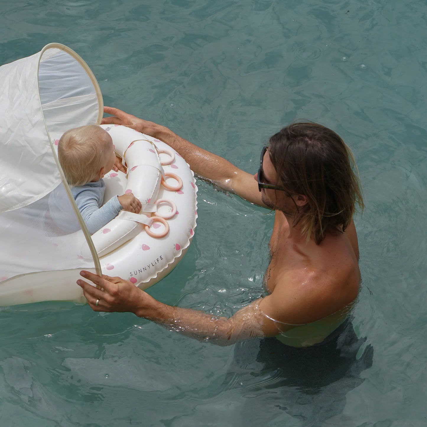 Sunnylife Interactive Baby Float - Strawberry Sunshine