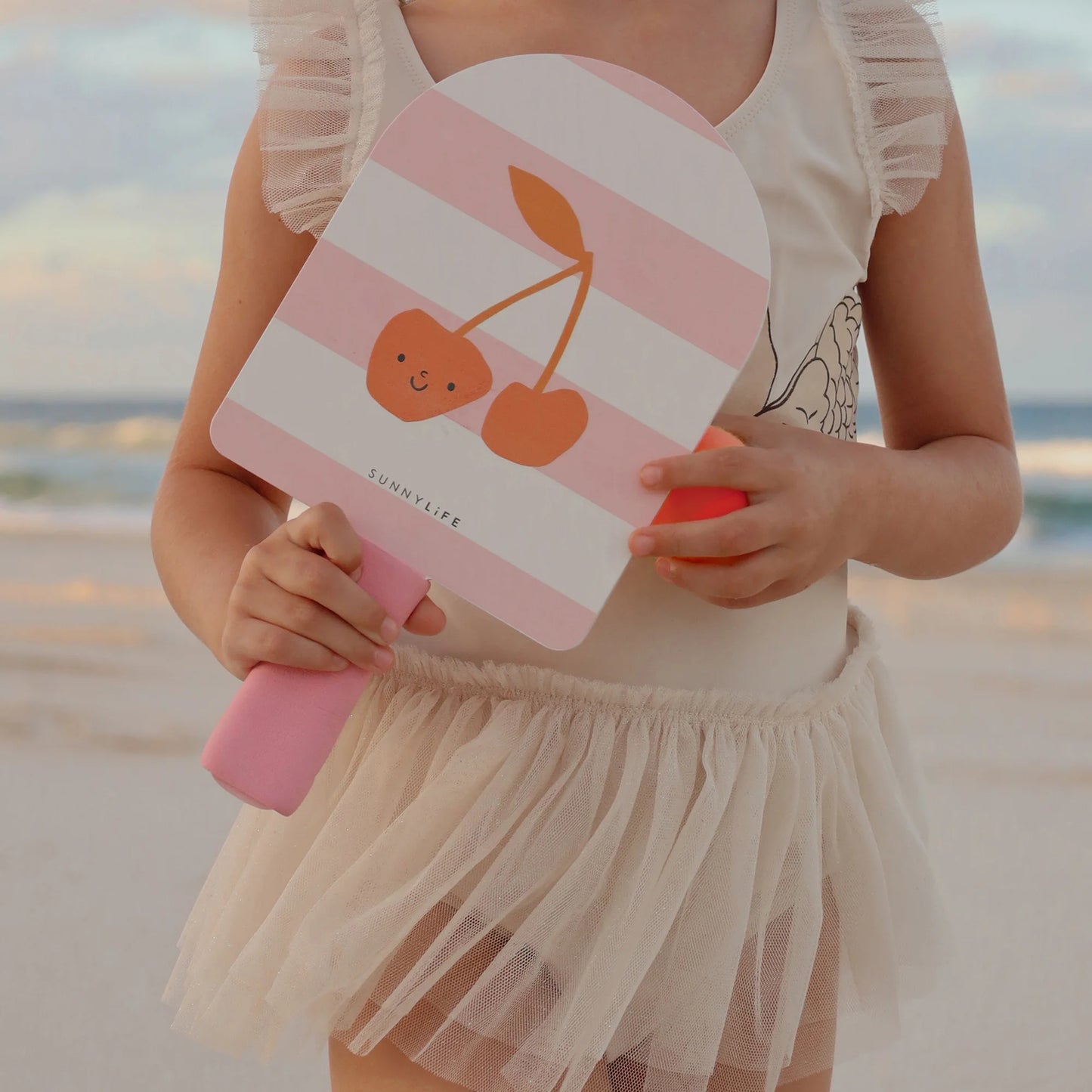 Sunnylife Kids Velcro Beach Bats - Cotton Candy