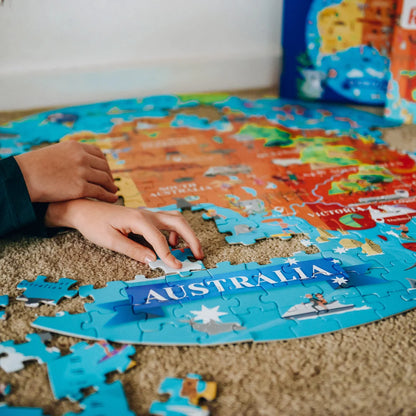 SASSI | PUZZLE AND BOOK SET 210 PCE | AUSTRALIA