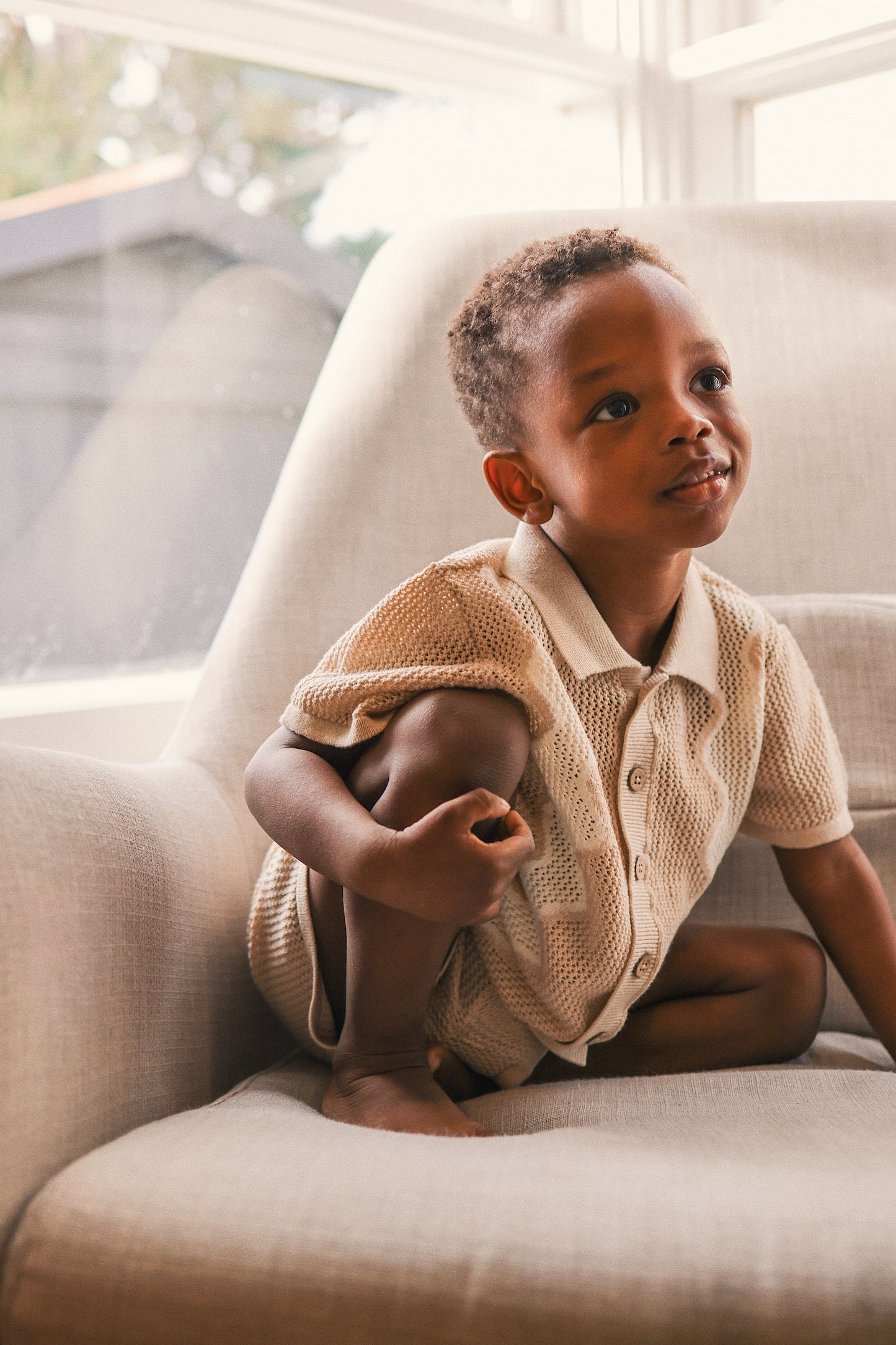 KYNDBABY MESH KNIT SHORT SLEEVE SHIRT | SHELL