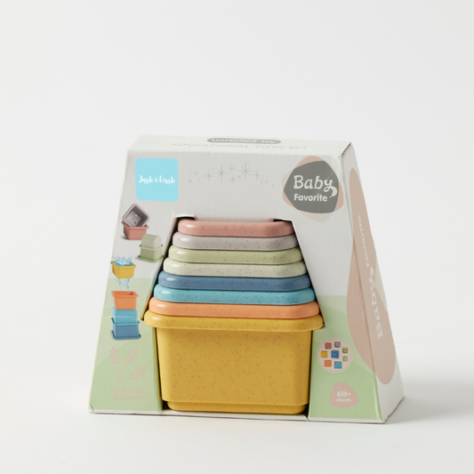 JIGGLE AND GIGGLE ECO WATER PLAY STACKING CUPS