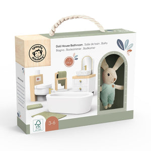 Speedy Monkey Doll's House Bathroom Furniture and Bunny