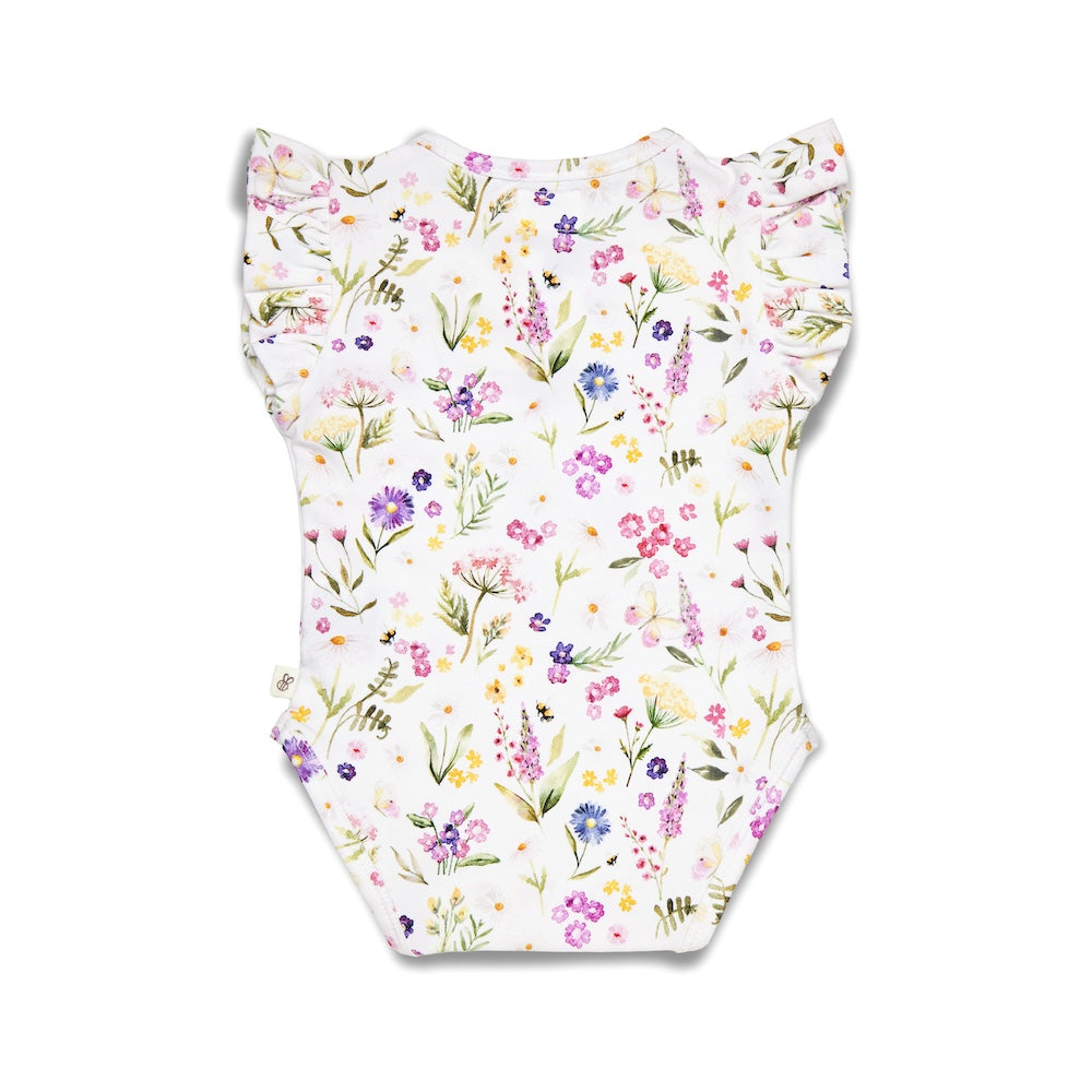Snuggle Hunny Bodysuit Short Sleeve With Frill - Gracie