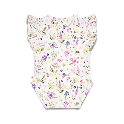 Snuggle Hunny Bodysuit Short Sleeve With Frill - Gracie