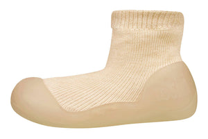 Toshi Rubber Soled Sock Shoes - Driftwood