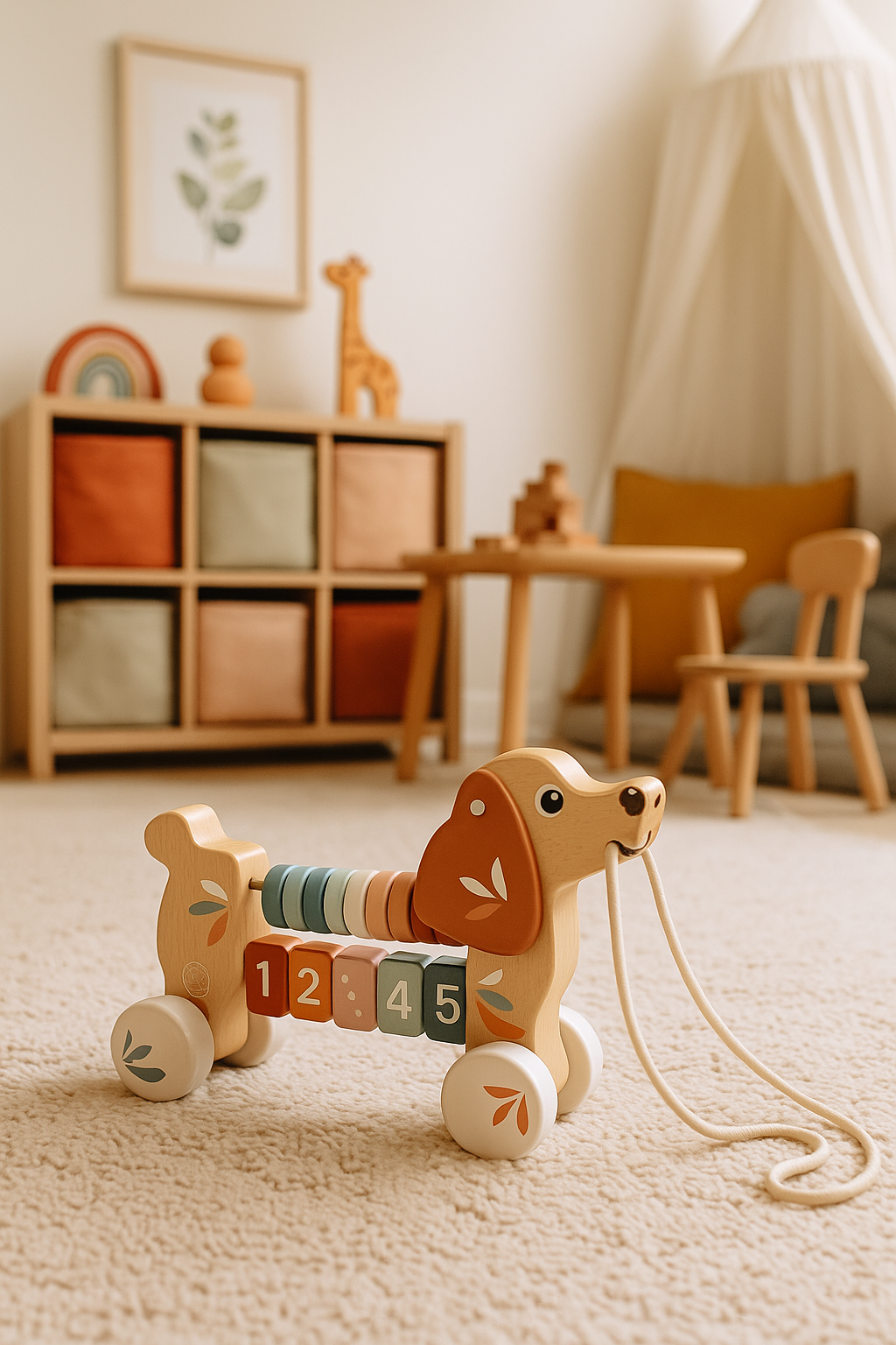 SPEEDY MONKEY PUPPY PULL-ALONG - Angus & Dudley Collections