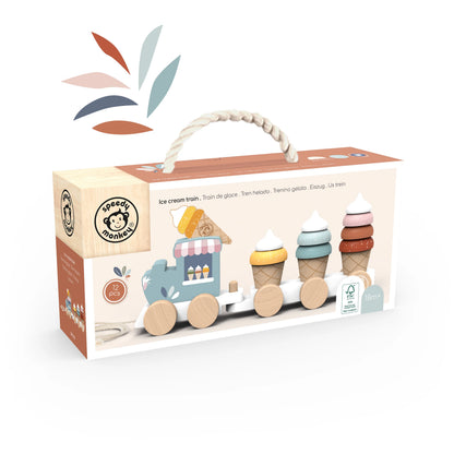 SPEEDY MONKEY | ICE CREAM STACKING TRAIN