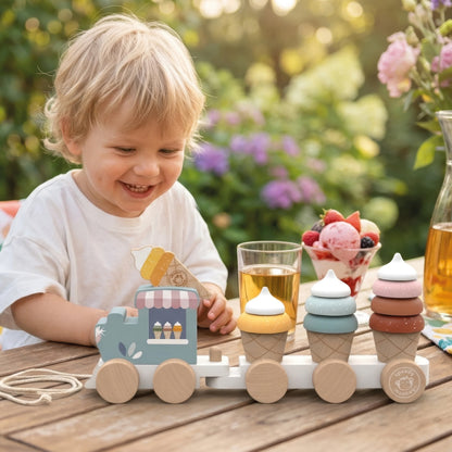 SPEEDY MONKEY | ICE CREAM STACKING TRAIN