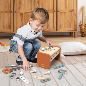 Speedy Monkey Wooden Toolbox Workbench Set