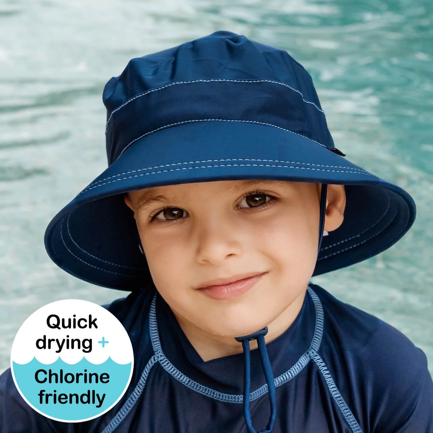 BEDHEAD CLASSIC SWIM BUCKET BEACH HAT | MARINE