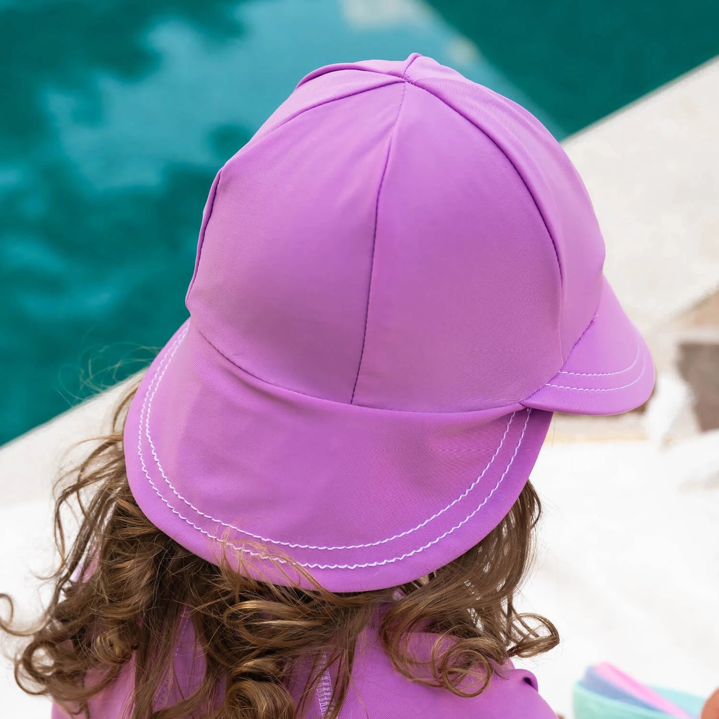 Bedhead Baby Legionnaire Swim Flap Sunhat - Bubblegum