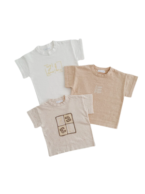 Ziggy Lou 100% Organic Cotton T-Shirt - Sand Fleck