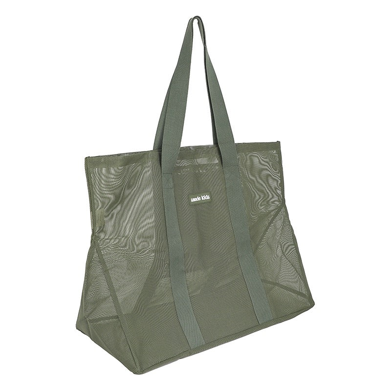 SANDE KIDS BEACH HAULER MESH BEACH BAG | PANDANUS GREEN