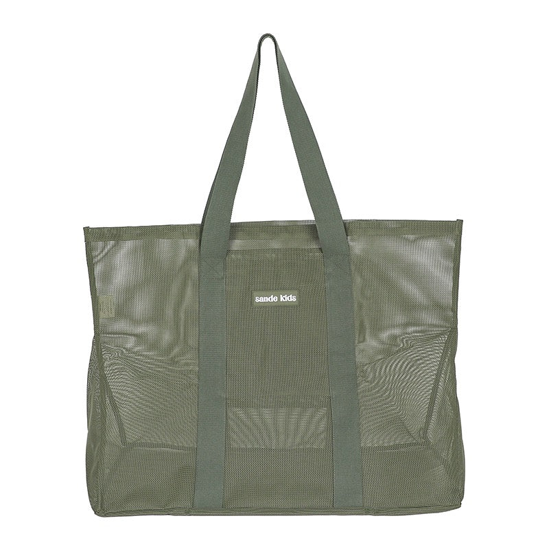 SANDE KIDS BEACH HAULER MESH BEACH BAG | PANDANUS GREEN