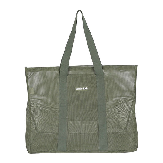 SANDE KIDS BEACH HAULER MESH BEACH BAG | PANDANUS GREEN