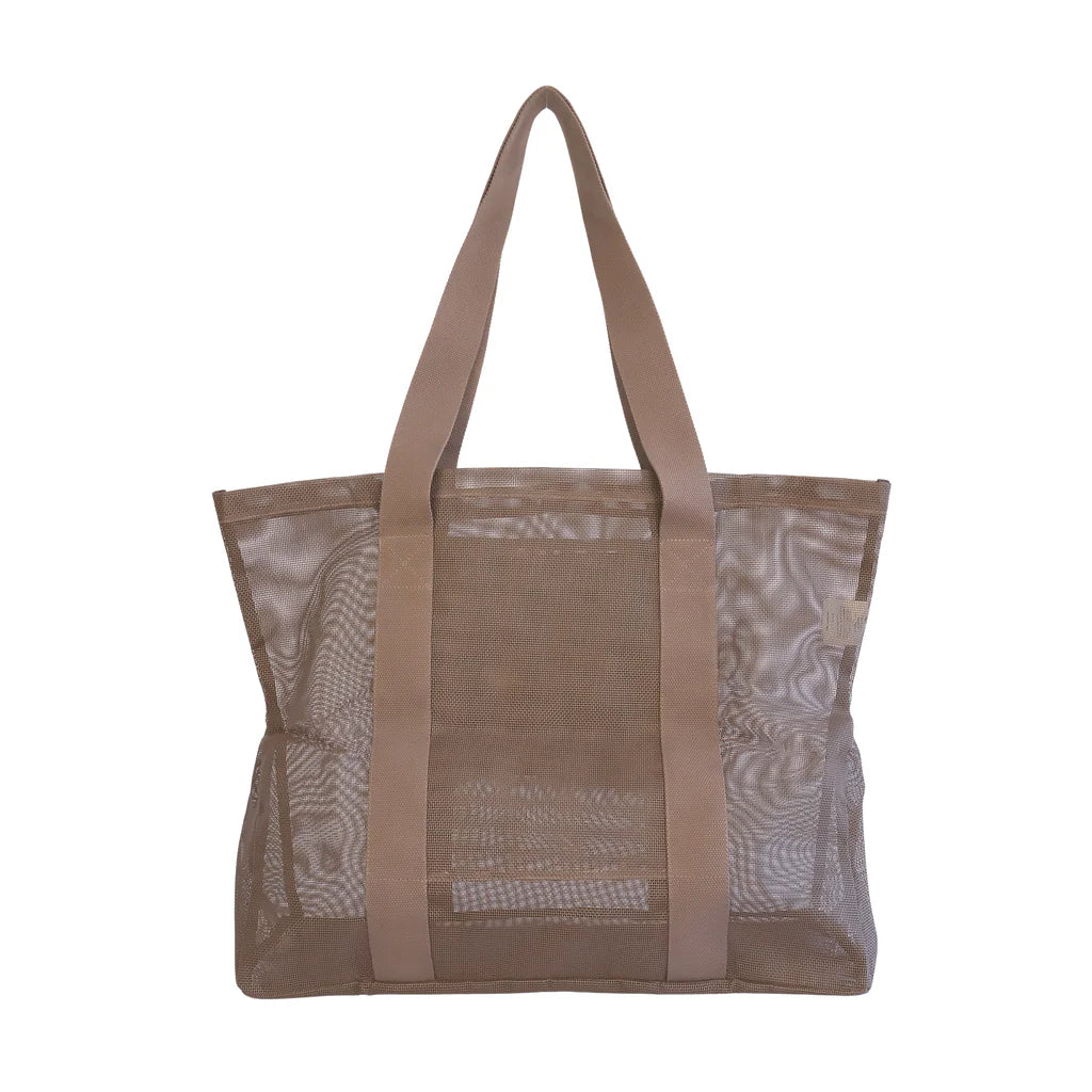 SANDE KIDS BEACH HAULER MINI MESH BEACH BAG | ESPRESSO