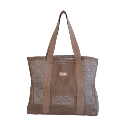 SANDE KIDS BEACH HAULER MINI MESH BEACH BAG | ESPRESSO