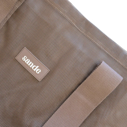 SANDE KIDS BEACH HAULER MINI MESH BEACH BAG | ESPRESSO