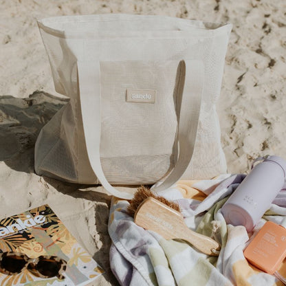 SANDE KIDS BEACH HAULER MINI MESH BEACH BAG | SAND