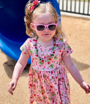 Flexi Sunnies Baby Sunglasses - Pink (2-6Y)