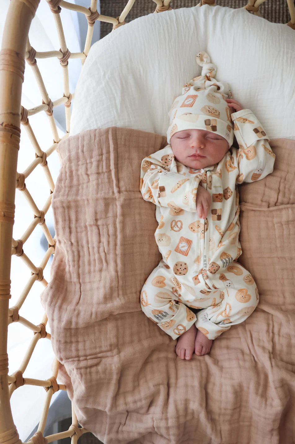 BLOSSOM AND PEAR COTTON GROWSUIT | PATISSERIE - Angus & Dudley Collections