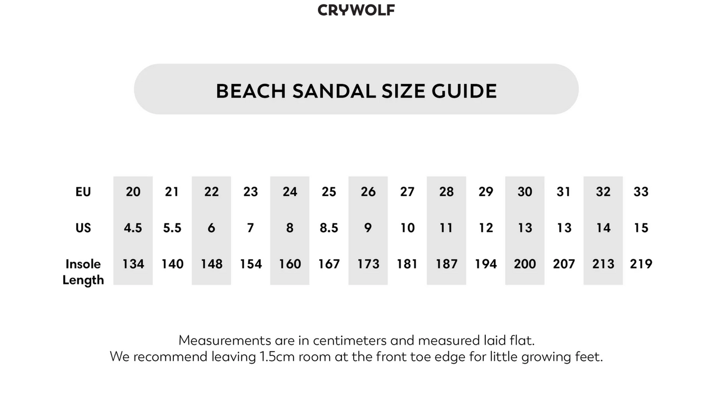 CRYWOLF KIDS BEACH SANDAL | BLUSH POP